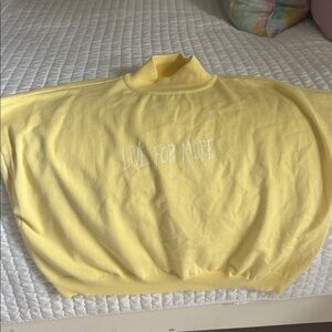 Yellow Turtleneck Sweater